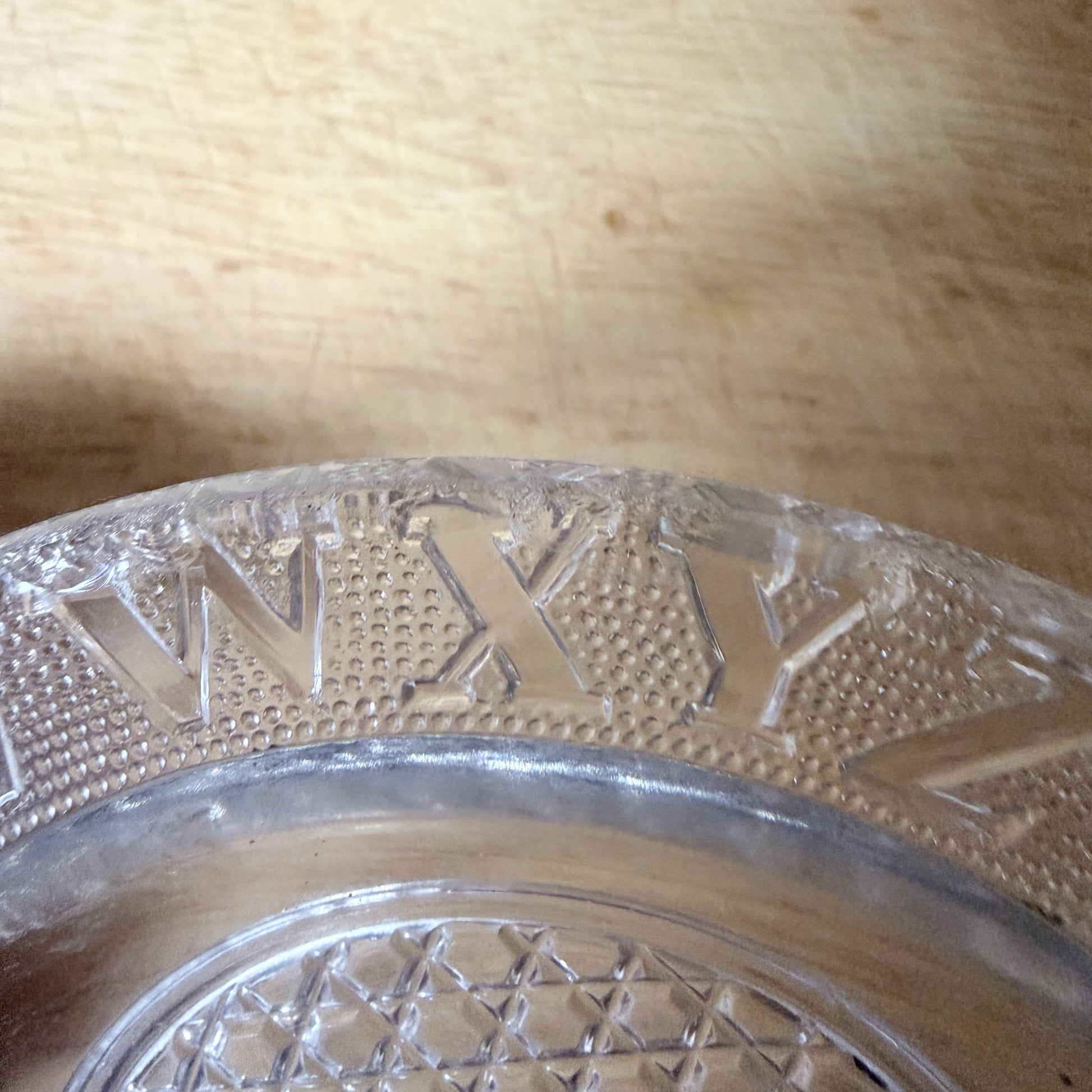Vintage ABC Children’s Glass Plate-  vintage- The Celebration Co.