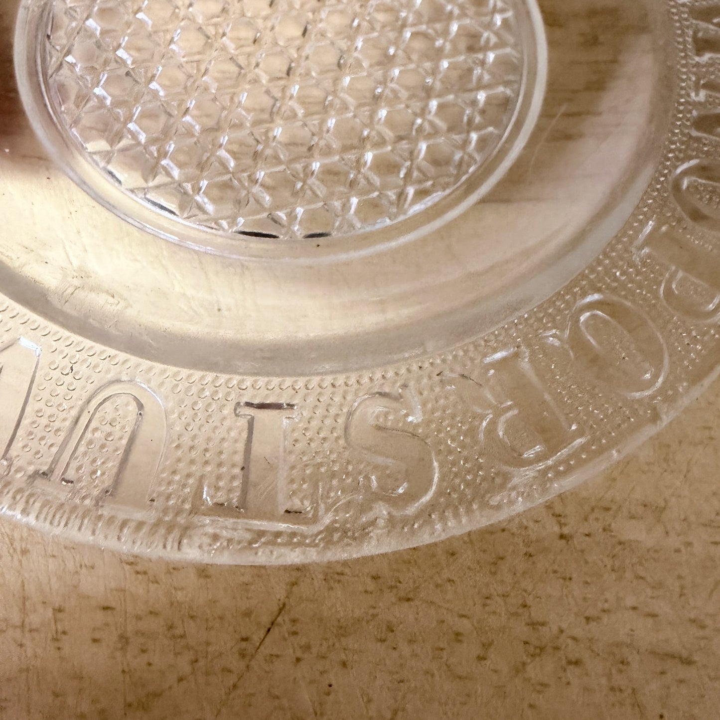 Vintage ABC Children’s Glass Plate-  vintage- The Celebration Co.