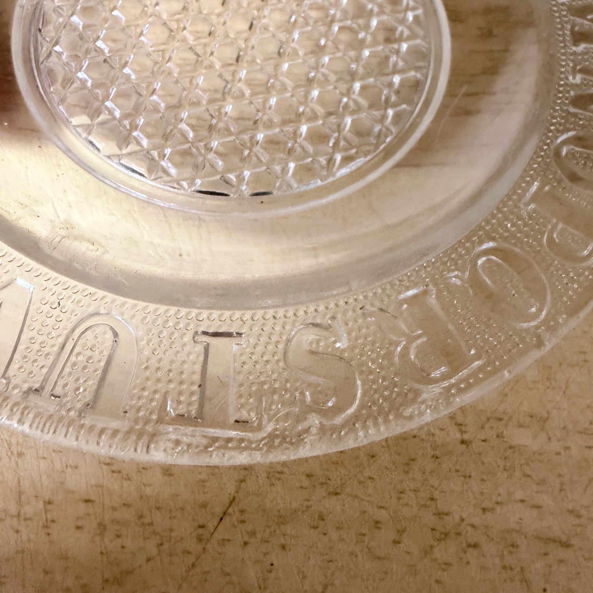 Vintage ABC Children’s Glass Plate-  vintage- The Celebration Co.