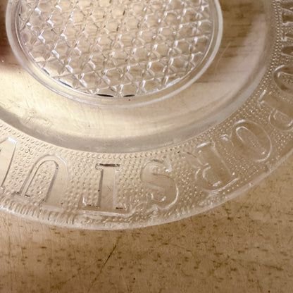 Vintage ABC Children’s Glass Plate-  vintage- The Celebration Co.