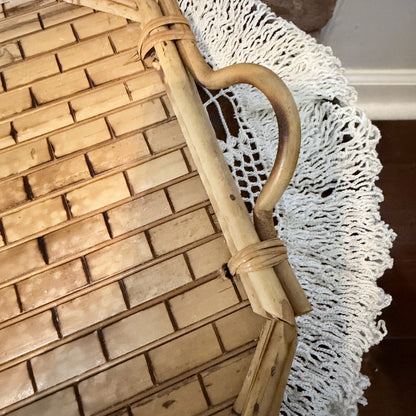 Vintage Bamboo Serving Tray-  vintage- The Celebration Co.