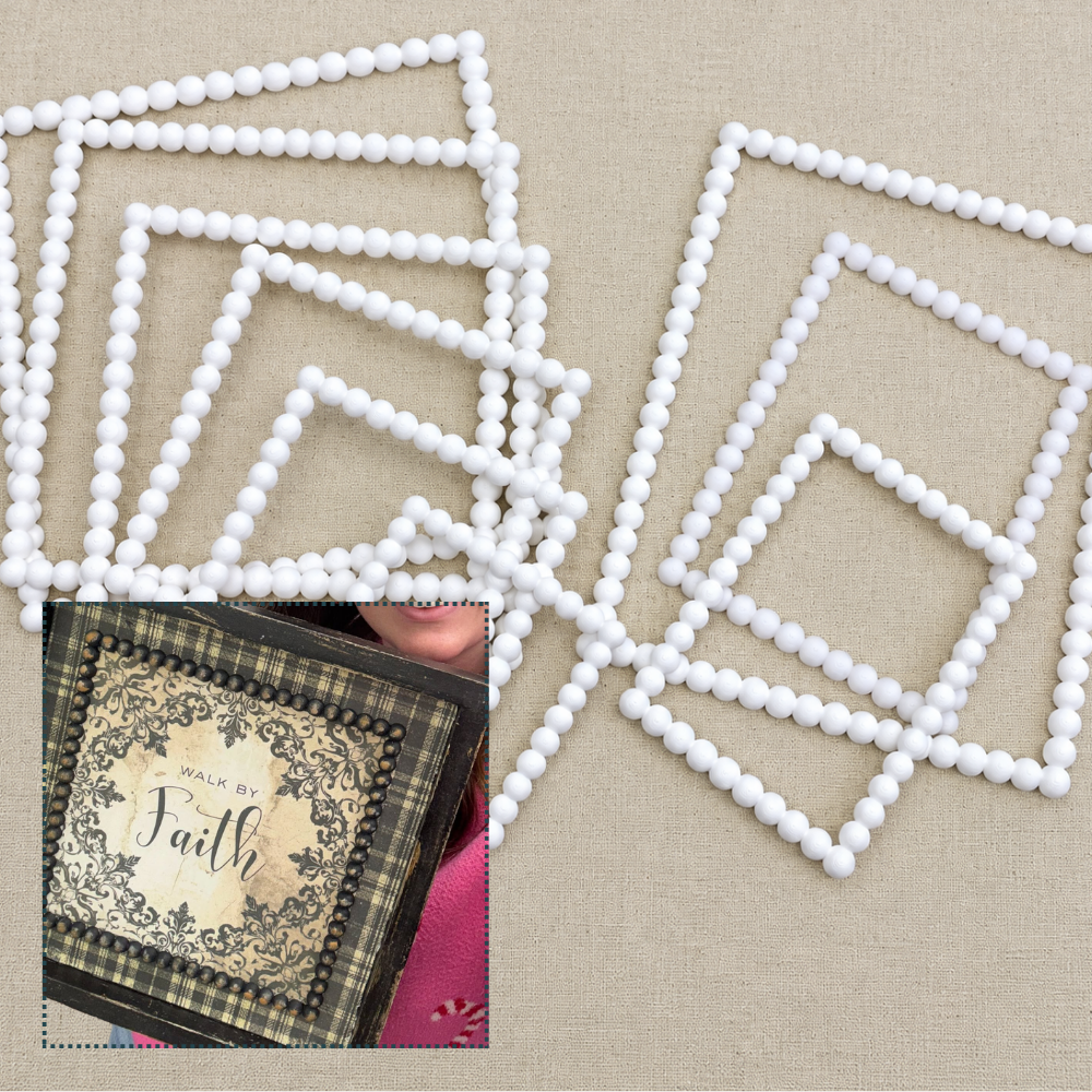 Dimensional Beaded Frame Set of 9-  3D- The Celebration Co.