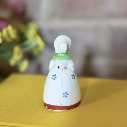 Vintage Porcelain Girl Bell Figurine – Choice of Blonde or Brown Hair-  vintage- The Celebration Co.
