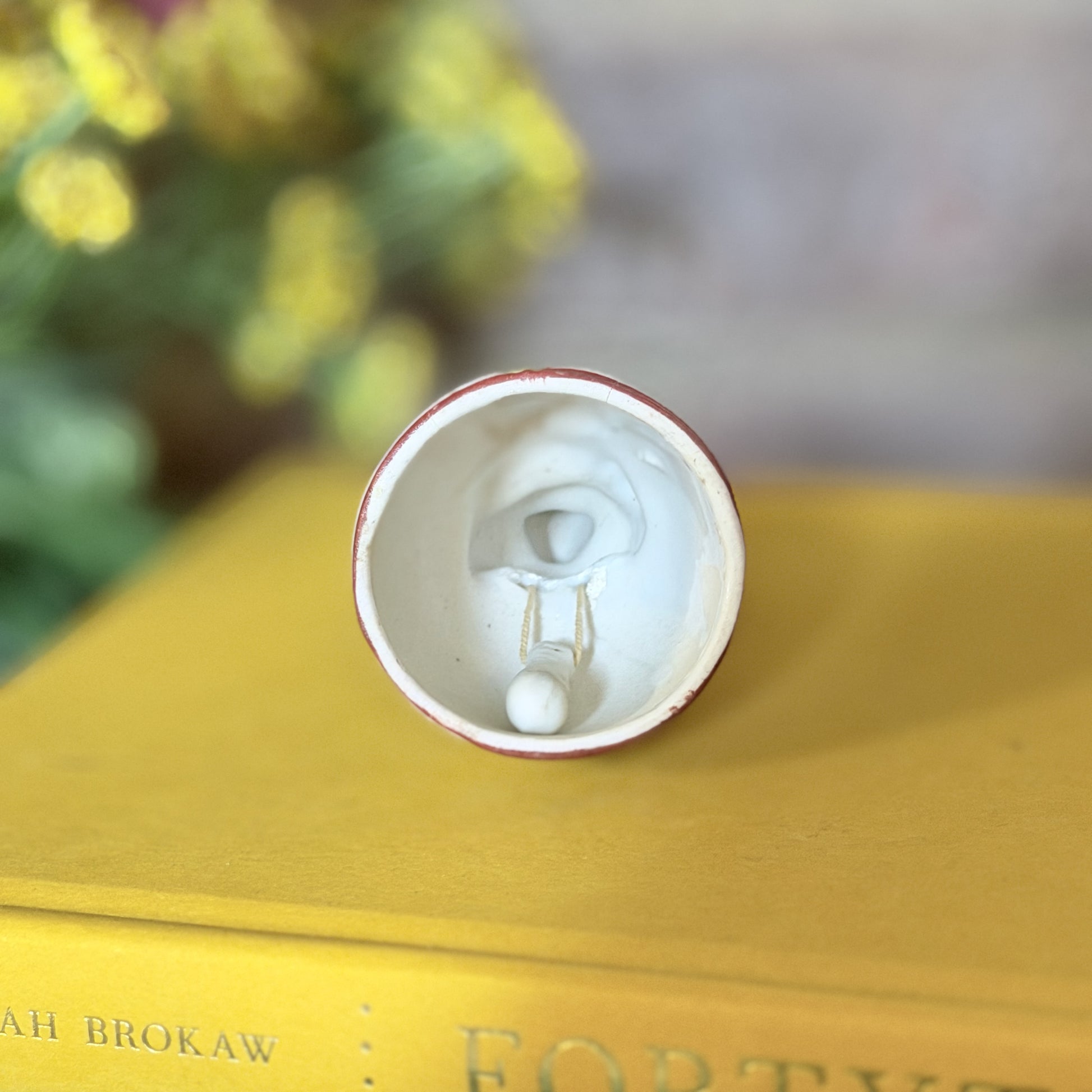 Vintage Porcelain Girl Bell Figurine – Choice of Blonde or Brown Hair-  vintage- The Celebration Co.