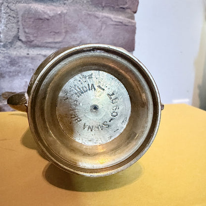 Vintage Sarna Brass India Teapot / Genie Tabletop Petrol Cigarette Lighter-  vintage- The Celebration Co.