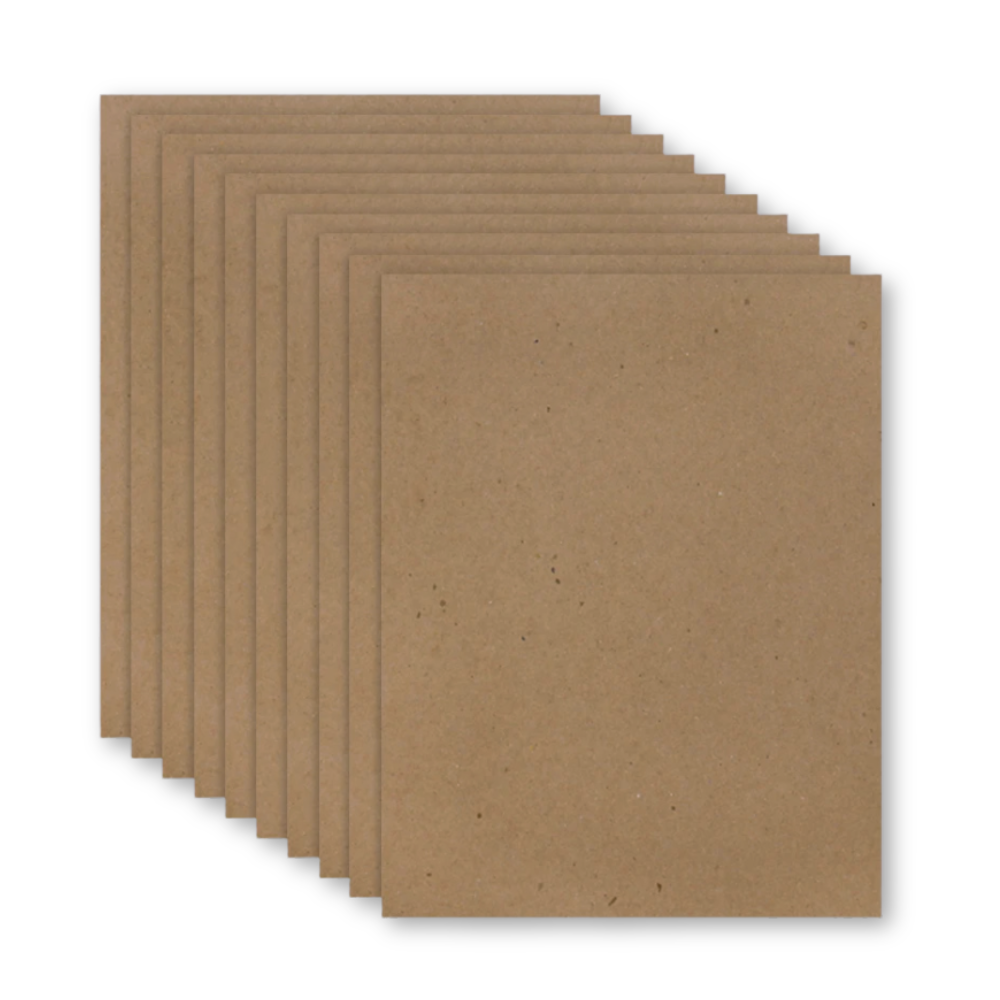 Chipboard (8.5" x 11") - Package of 10-  Crafting Paper- The Celebration Co.