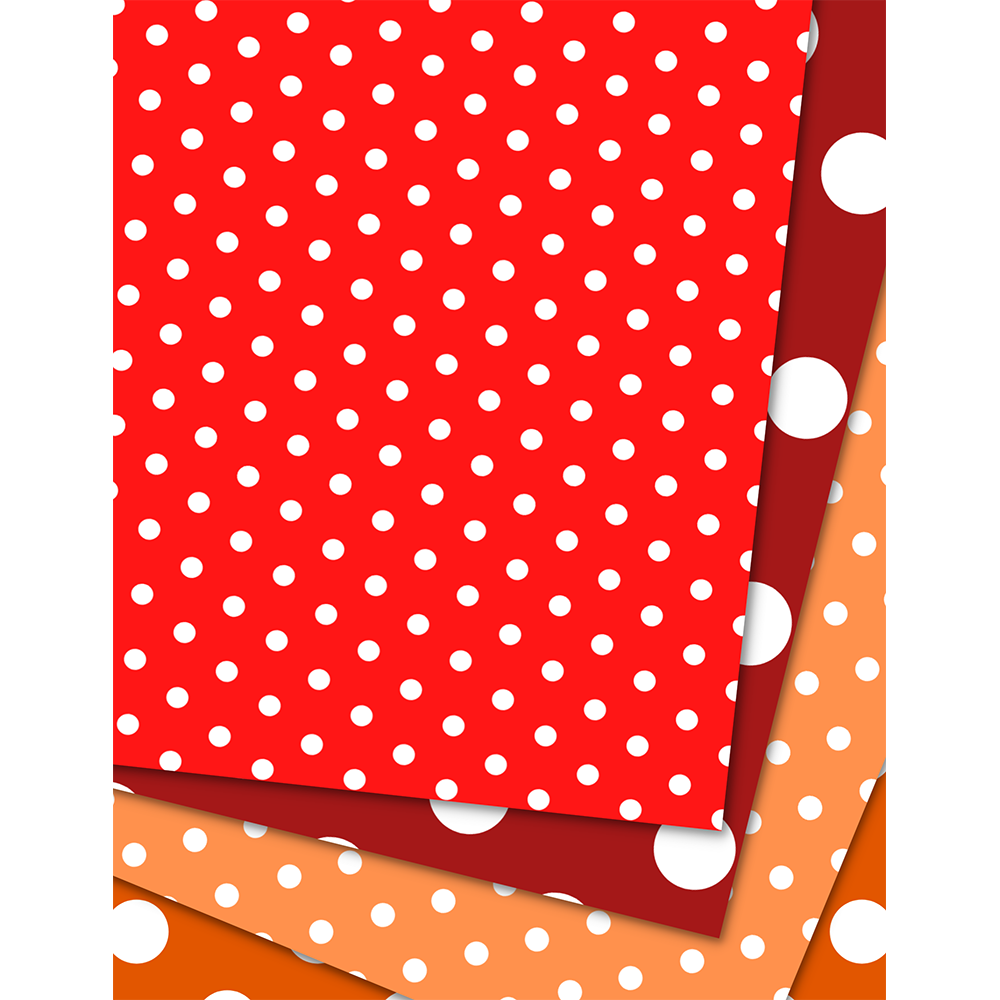 Colorful Polka Dots - Digital Download - Craft Paper Package with 20 Designs