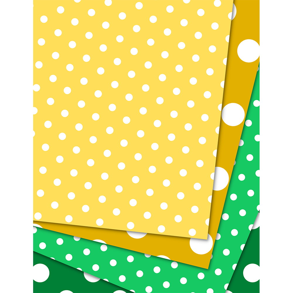 Colorful Polka Dots - Digital Download - Craft Paper Package with 20 Designs