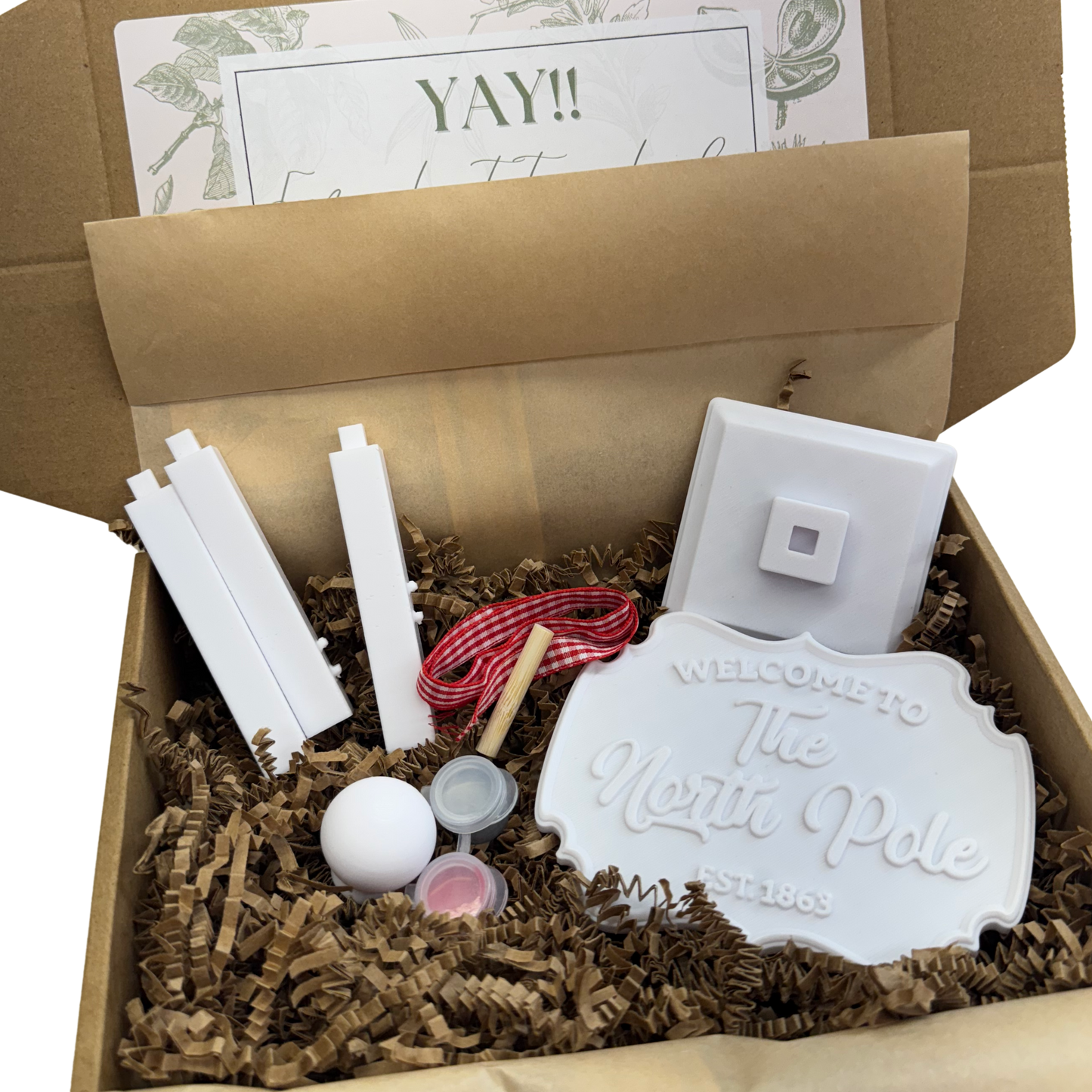 Mini DIY Decor Box (North Pole Sign)