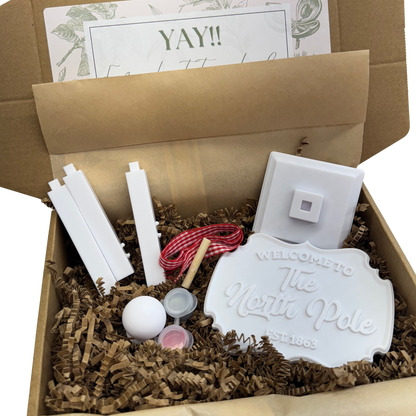 Mini DIY Decor Box (North Pole Sign)