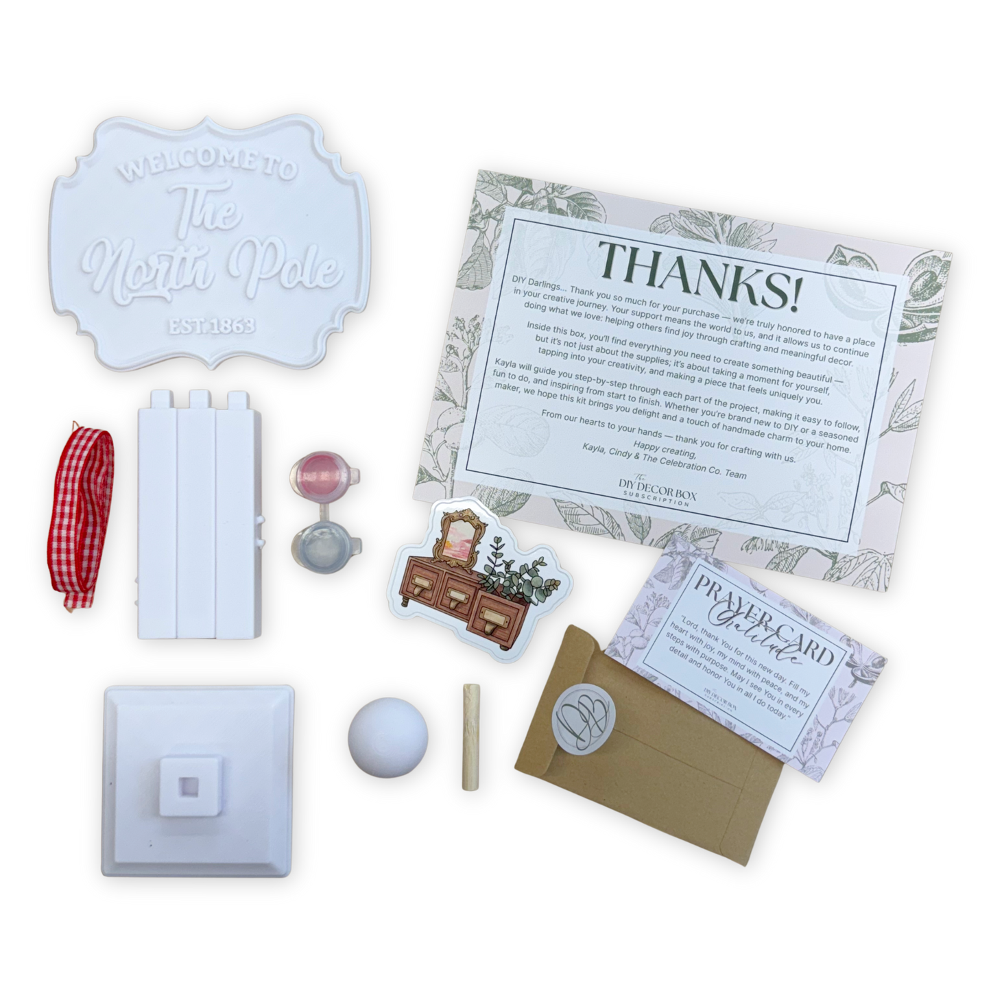 Mini DIY Decor Box (North Pole Sign)