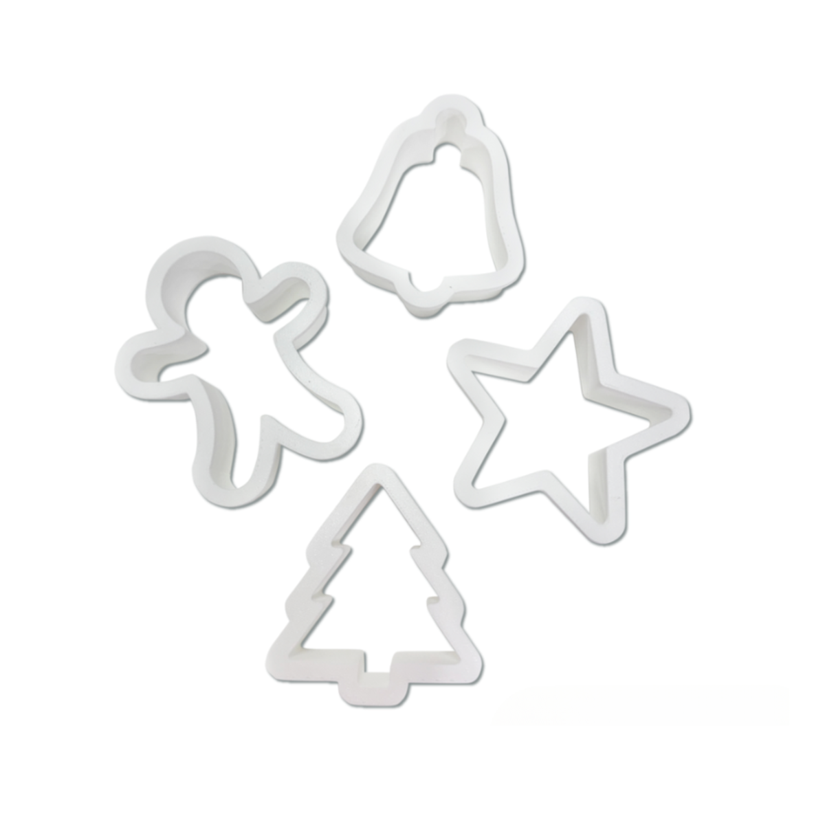 Christmas Cookie Cutters – Set of 4-  3D- The Celebration Co.