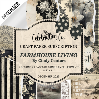 Monthly Crafting Paper, Embellishments and Signs - Digital Download Subscription-1225