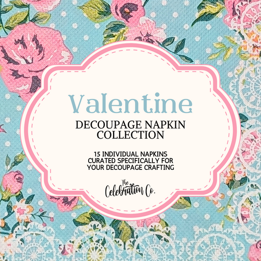 Valentine Decoupage Napkin Collection