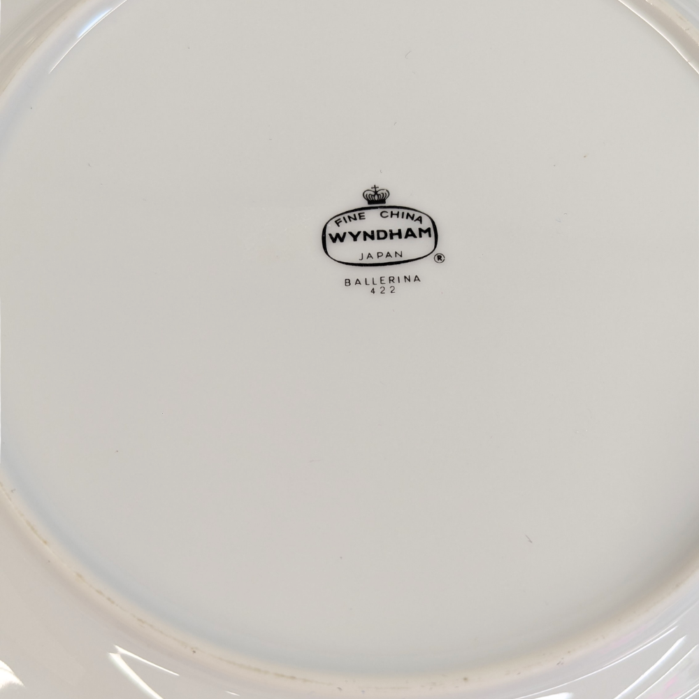 Vintage Fine China "Ballerina" by Wyndham (Choice of Salad or Dinner Plate)