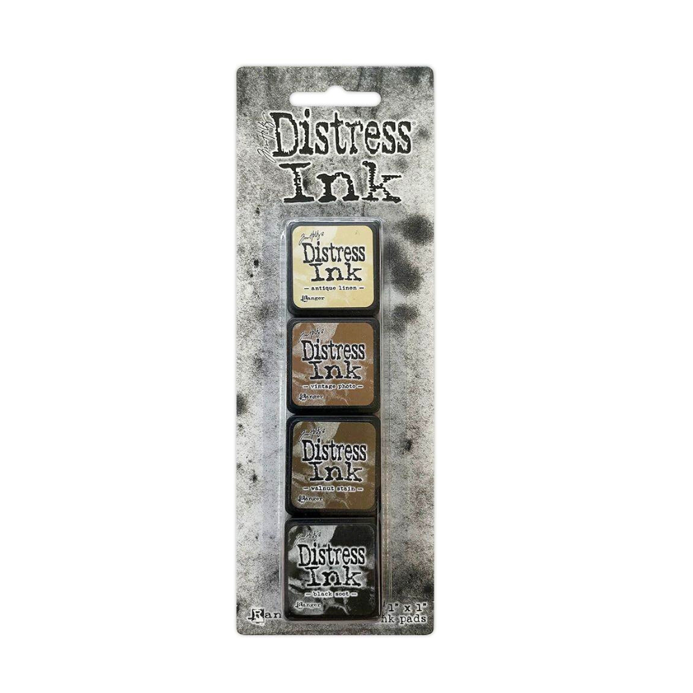 Tim Holtz Distress Mini Ink Pad Set-  Paints & Mediums- The Celebration Co.