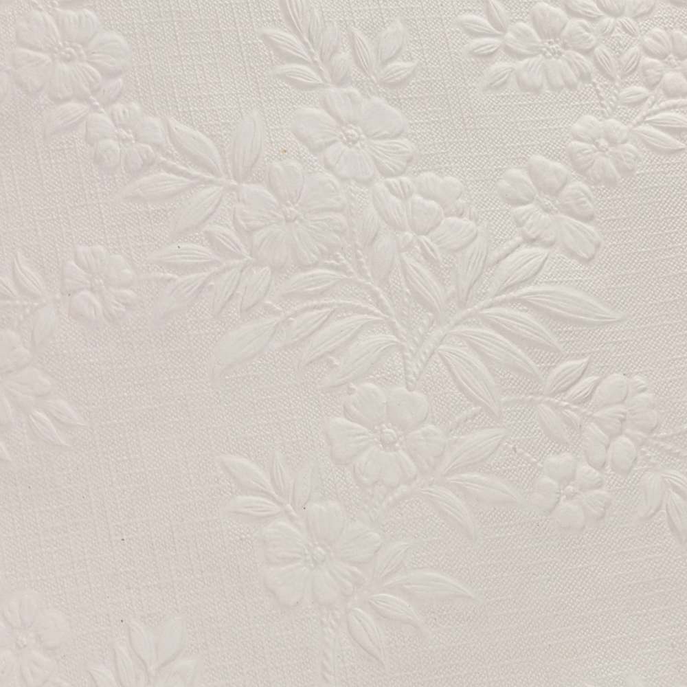Vintage Floral Embossed Wallpaper (10" x 24")