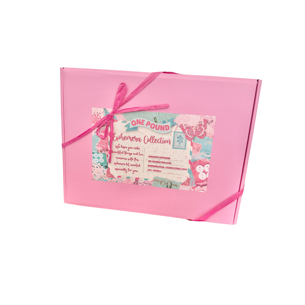 Ephemera Kit - ONE WHOLE POUND-  Crafting Paper- The Celebration Co.