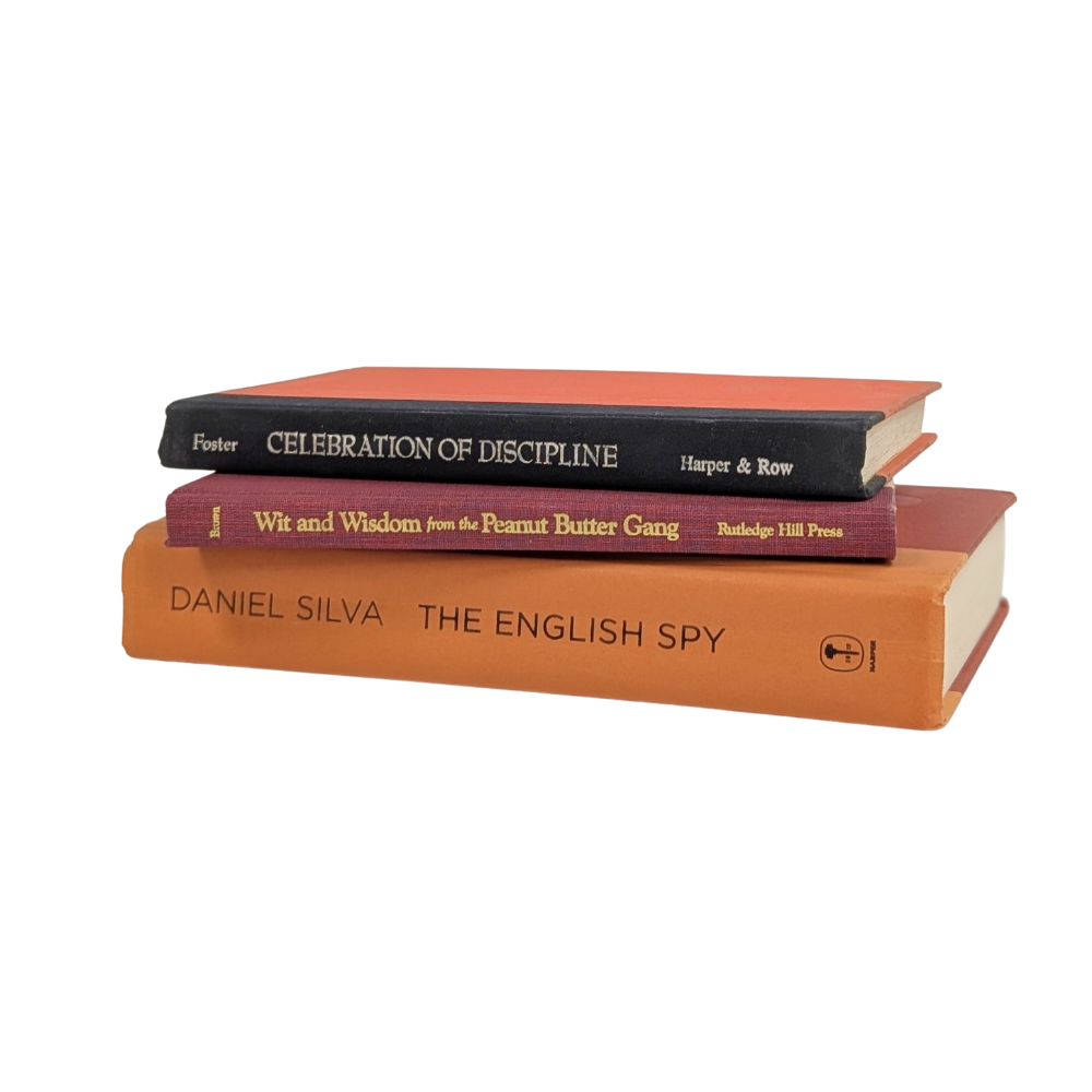 Decorative Fall Book Stack – Set of 3 Coordinating Books (Choice of 9 Stacks)