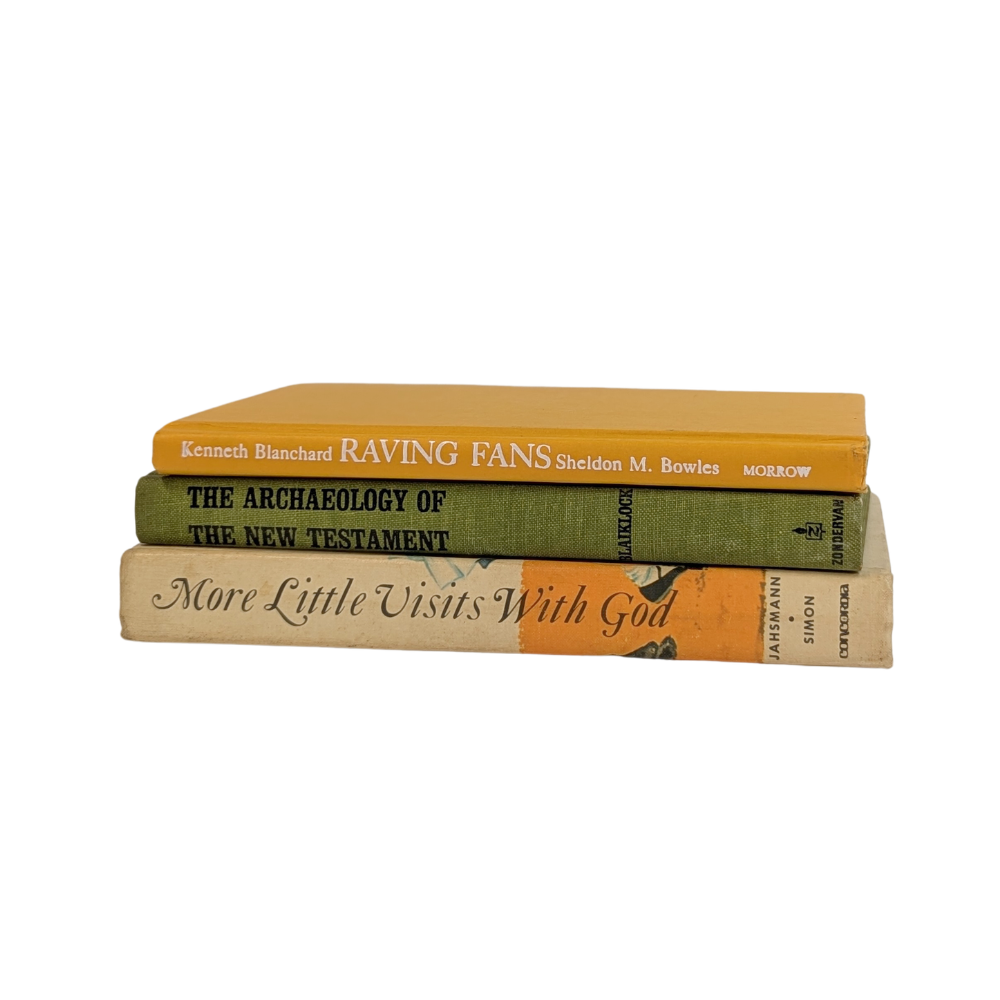 Decorative Fall Book Stack – Set of 3 Coordinating Books (Choice of 9 Stacks)