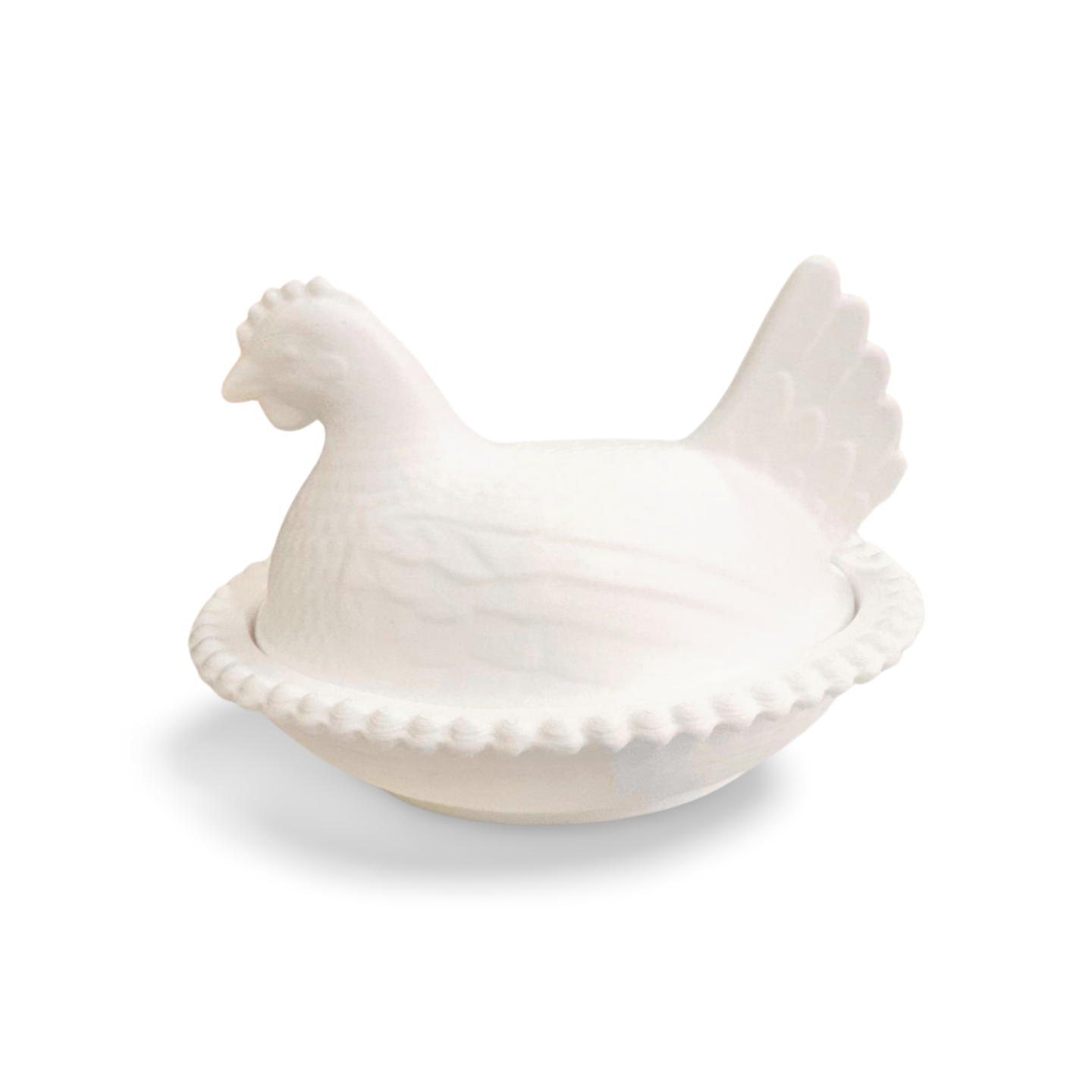 Farmhouse Hen on Nest Bowl-  3D- The Celebration Co.