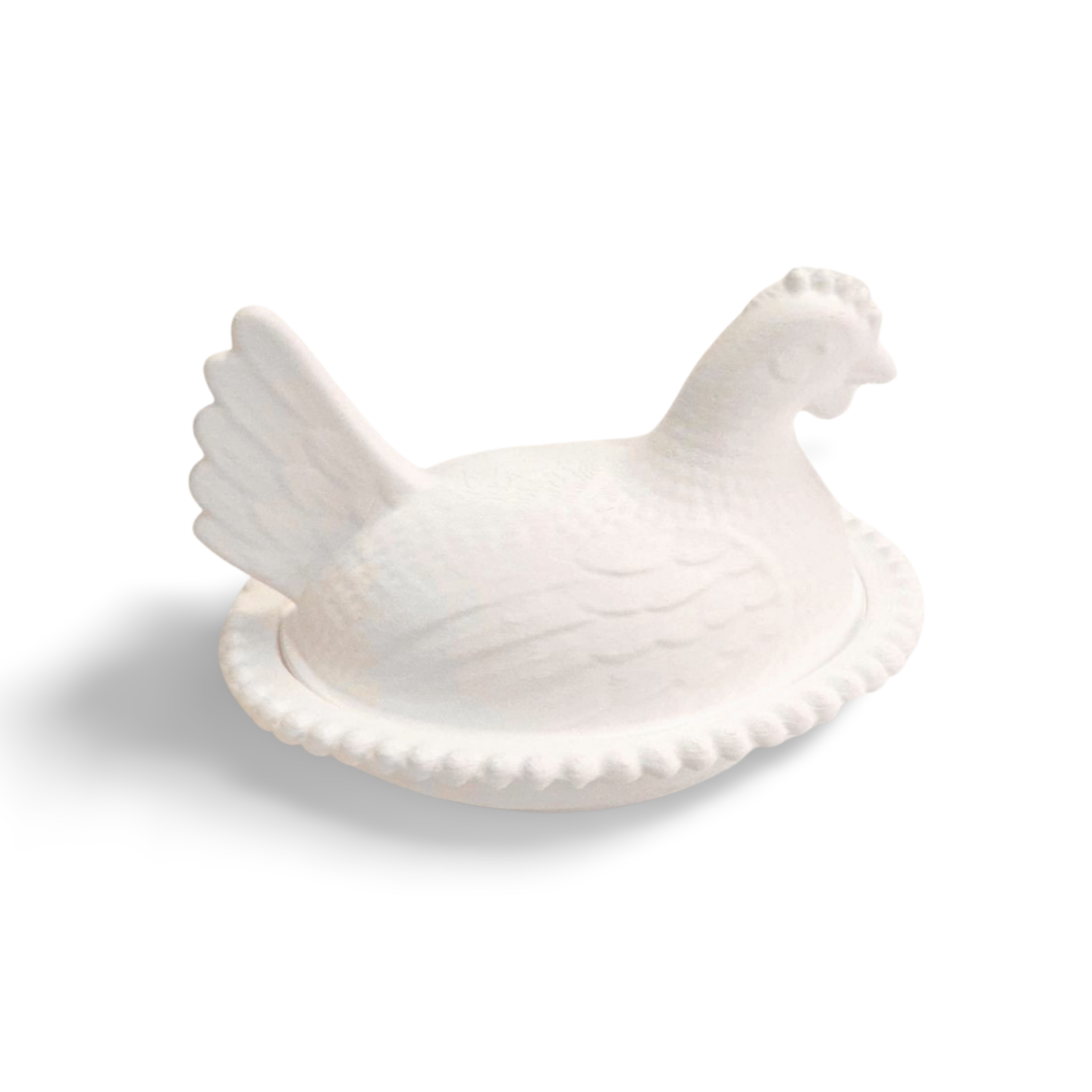 Farmhouse Hen on Nest Bowl-  3D- The Celebration Co.