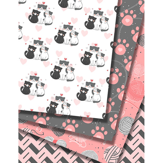 Feline Friends - Digital Download - Craft Paper Package