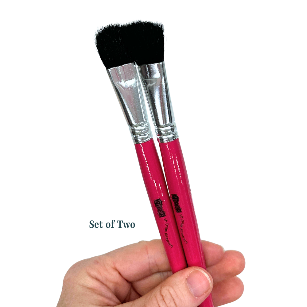 Dyamond Fluffier Brushes - 2 Pack-  Tools- The Celebration Co.