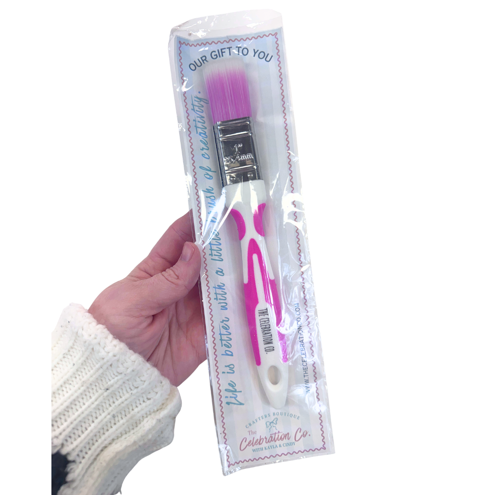 SOFT HANDLED PAINT BRUSH - GIFT-  Marketing- The Celebration Co.