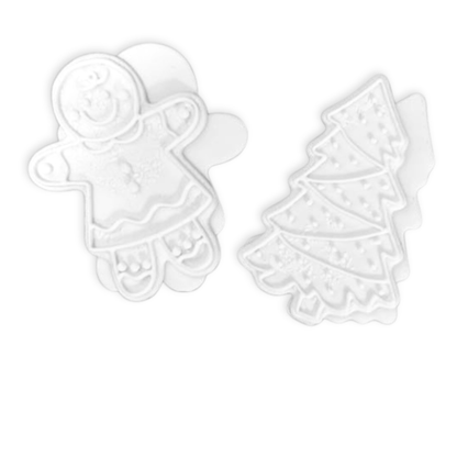 Gingerbread Girl & Christmas Tree – Festive Crafting Duo-  3D- The Celebration Co.