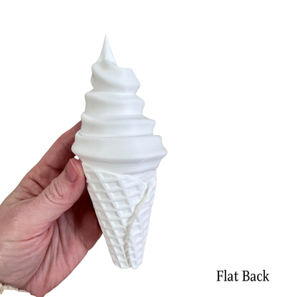 Ice Cream Cone Dimensional Surface-  3D- The Celebration Co.