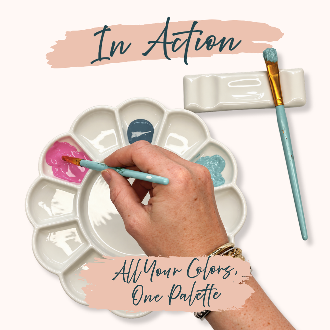 Ceramic Paint Palette-  Tools- The Celebration Co.