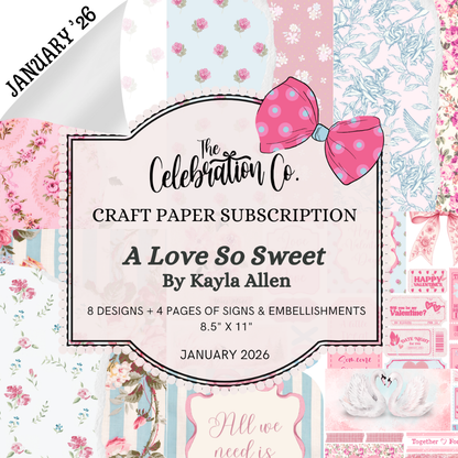 Monthly Crafting Paper, Embellishments and Signs - Digital Download Subscription-0126