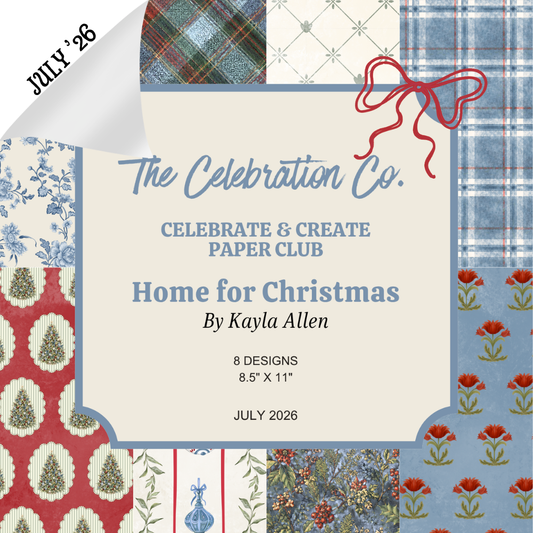 Home for Christmas - Digital Download - Craft Paper Set