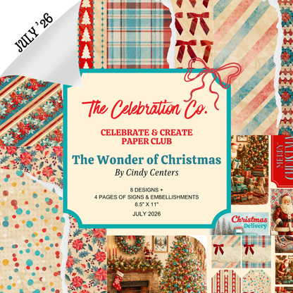 Celebrate & Create Paper Club - A Monthly Digital Download Subscription (July 2026)
