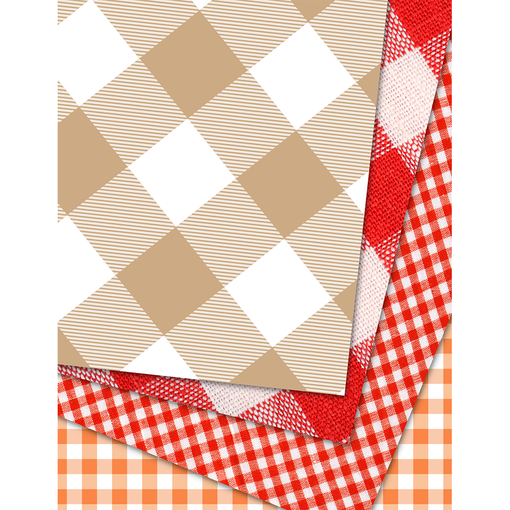 Just Plaids - Digital Download - Craft Paper Package with 20 Designs