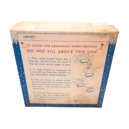 Vintage Kordite Freze Box-  Decor- The Celebration Co.