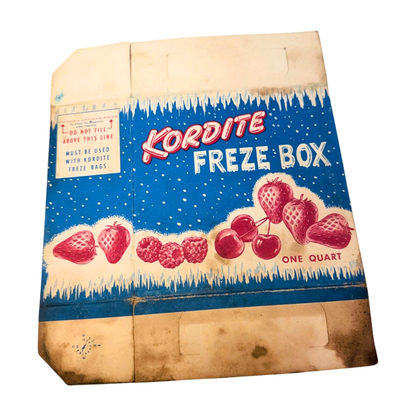 Vintage Kordite Freze Box-  Decor- The Celebration Co.