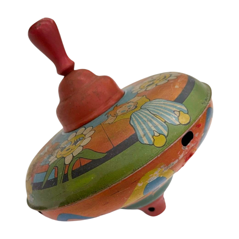 Vintage Ohio Art Co. Spinning Top by Fern Bisel Peat (1950s)-  Decor- The Celebration Co.