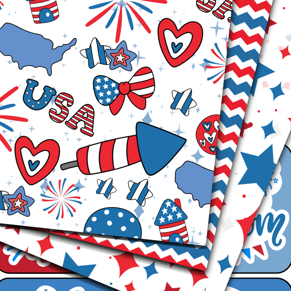Let Freedom Ring - Digital Download - Craft Paper Package
