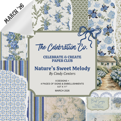 Celebrate & Create Paper Club - A Monthly Digital Download Subscription (March 2026)-  Digital- The Celebration Co.