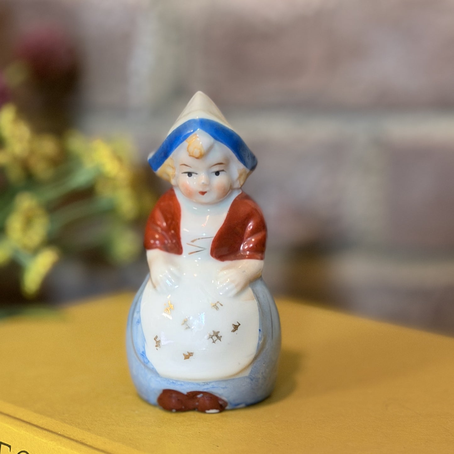 Vintage Porcelain Dutch Couple Bell Figurine Set-  vintage- The Celebration Co.