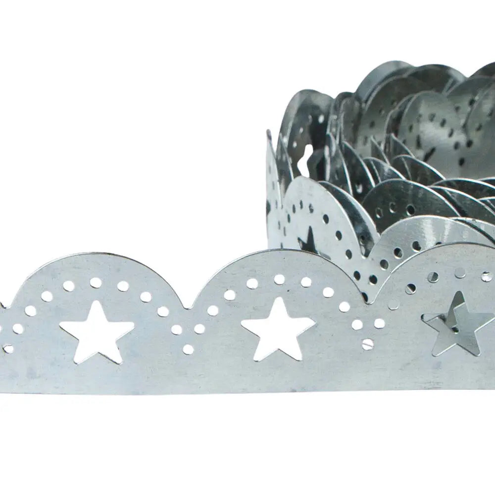 Flexible Stamped Metal Ribbon Border Trim - 10ft Roll-  Craft Supplies- The Celebration Co.
