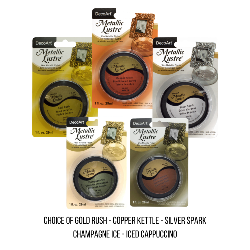 DecoArt Metallic Lustre Water-Based Paste (Choice of 3 Colors)-  Paints & Mediums- The Celebration Co.