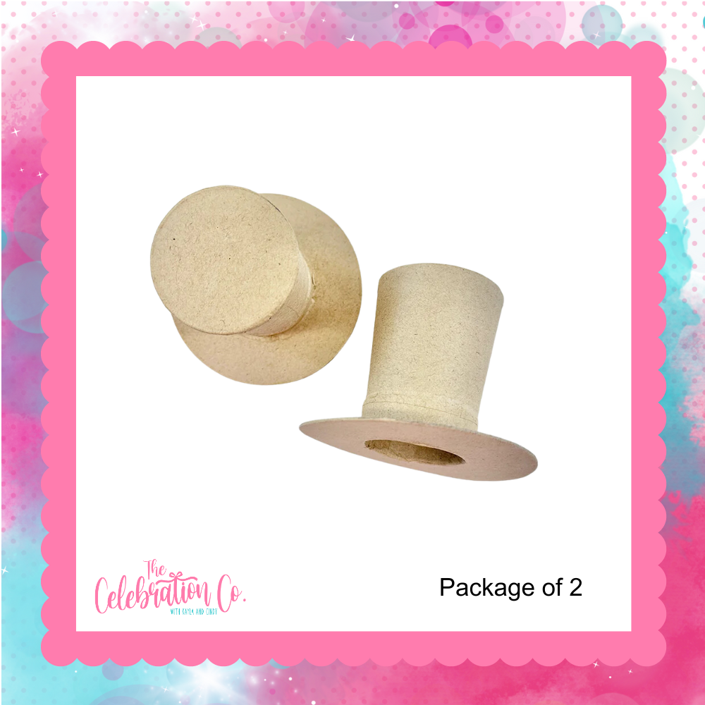 Papermache Top Hats (2Pack) The Celebration Co.