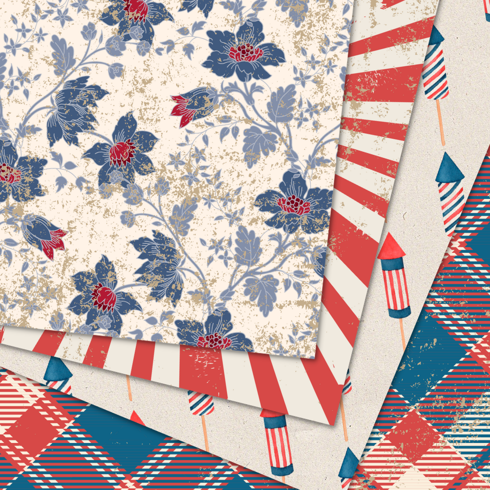 Old Glory - Digital Download - Craft Paper Package