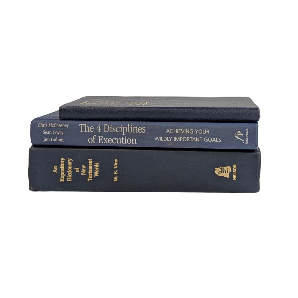 Decorative Patriotic Book Stack – Set of 3 Coordinating Books (Choice of 9 Stacks)