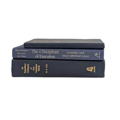 Decorative Patriotic Book Stack – Set of 3 Coordinating Books (Choice of 9 Stacks)