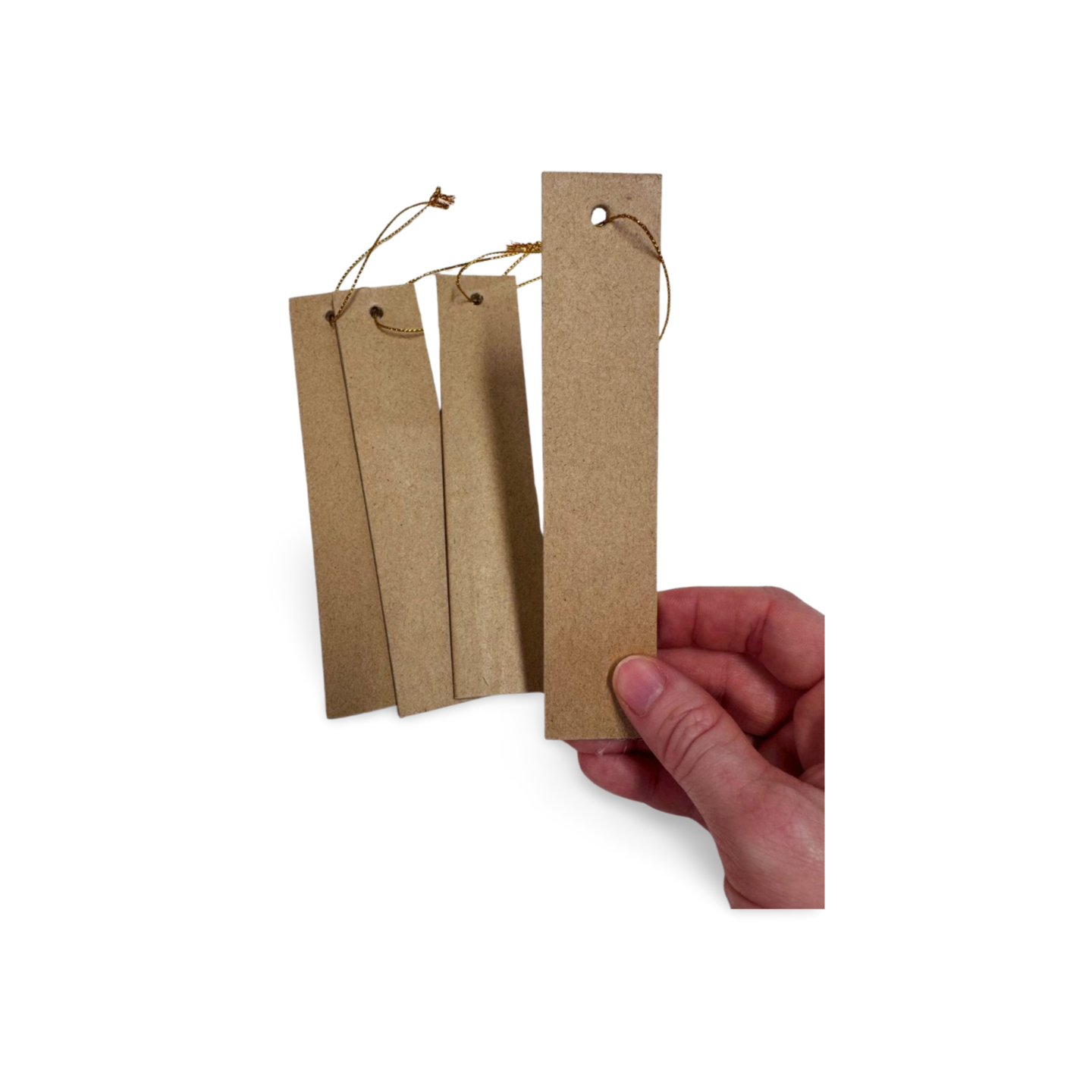 Paper Mache Bookmark with Gold Cord – Craft Blank