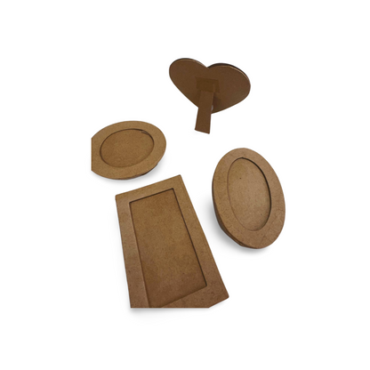 Assorted Shape Paper Mache Picture Frames